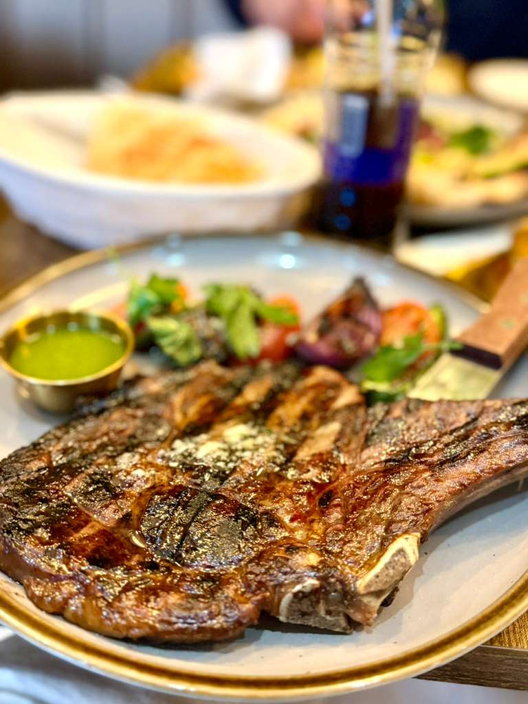 Bone in ribeye plate
